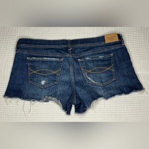 Abercrombie & Fitch Low-rise Blue Jean Cutoffs